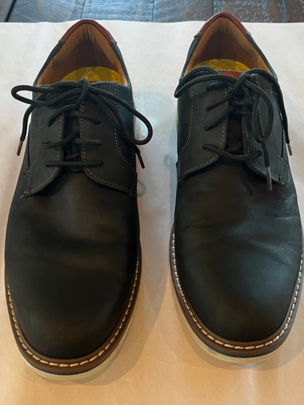 Florsheim Men's Comfortech Derby Shoes – Black Nubuck Leather – Size 8.5 W